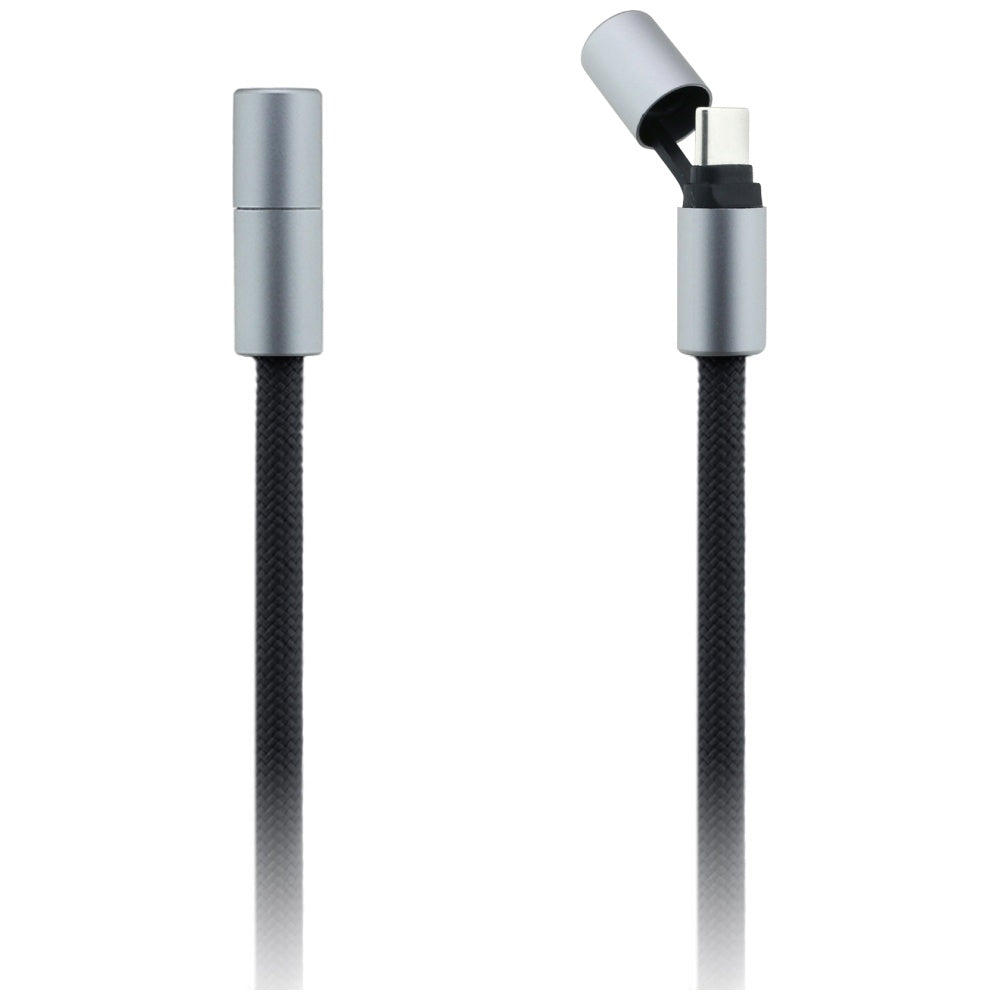 Data- och laddningskabel USB-C - USB-C Karl Lagerfeld Ikonik Charm, 100W, 1.5m, Svart