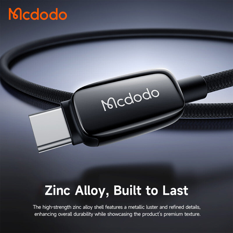 Data- och laddningskabel USB-C - USB-C McDodo CA-0100, 100W, 1.2m, Svart
