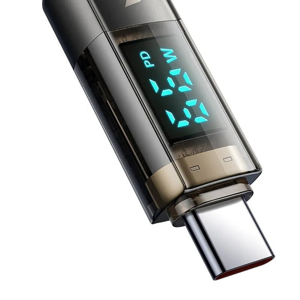USB-C - USB-C Data- och Laddningskabel McDodo CA-3610 Display Auto Power Off, 100W, 1.2m, Svart
