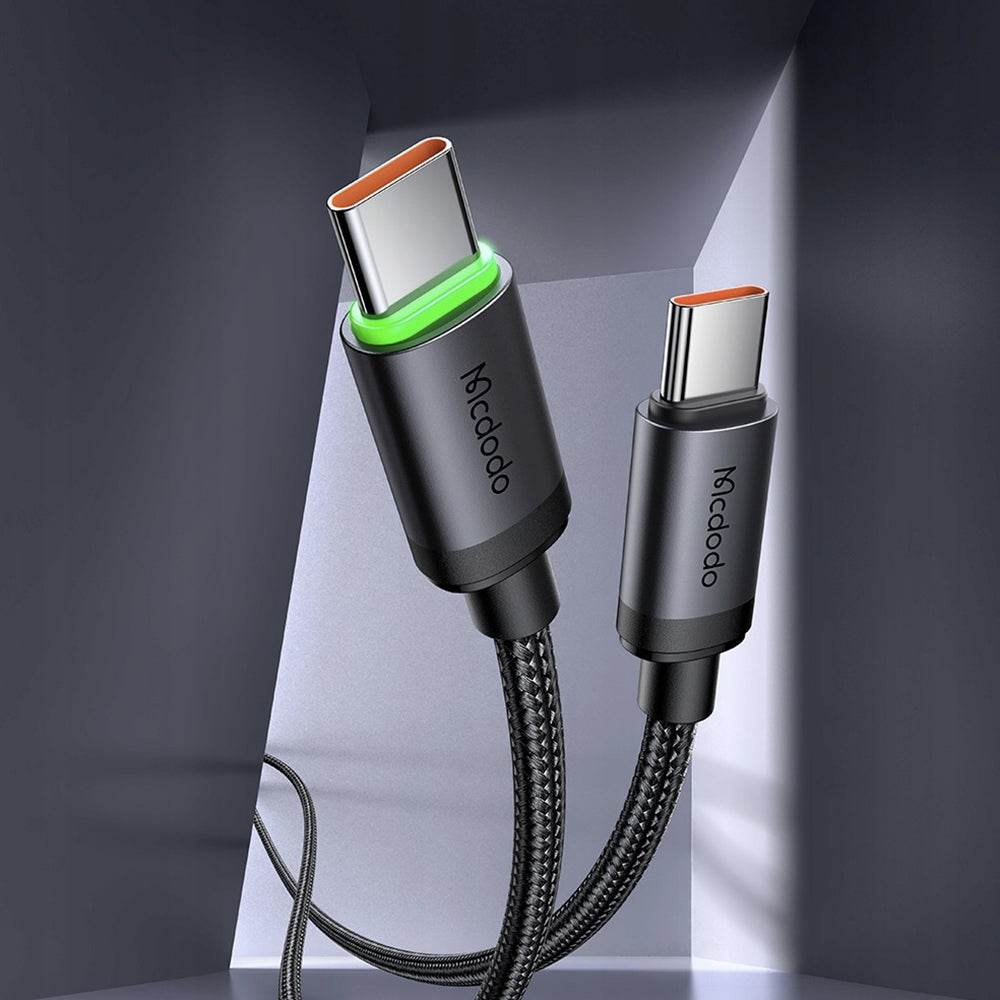 USB-C - USB-C Data- och Laddningskabel McDodo CA-4410, 60W, 1m, Svart