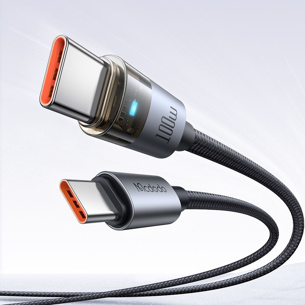 USB-C Data- och Laddningskabel - USB-C McDodo CA-5580, 100W, 1.2m, Svart