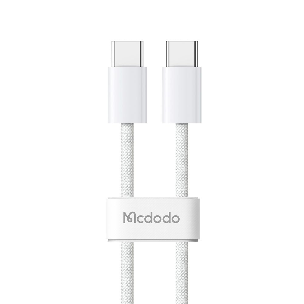 USB-C till USB-C data- och laddningskabel McDodo CA-5690, 60W, 1m, Vit