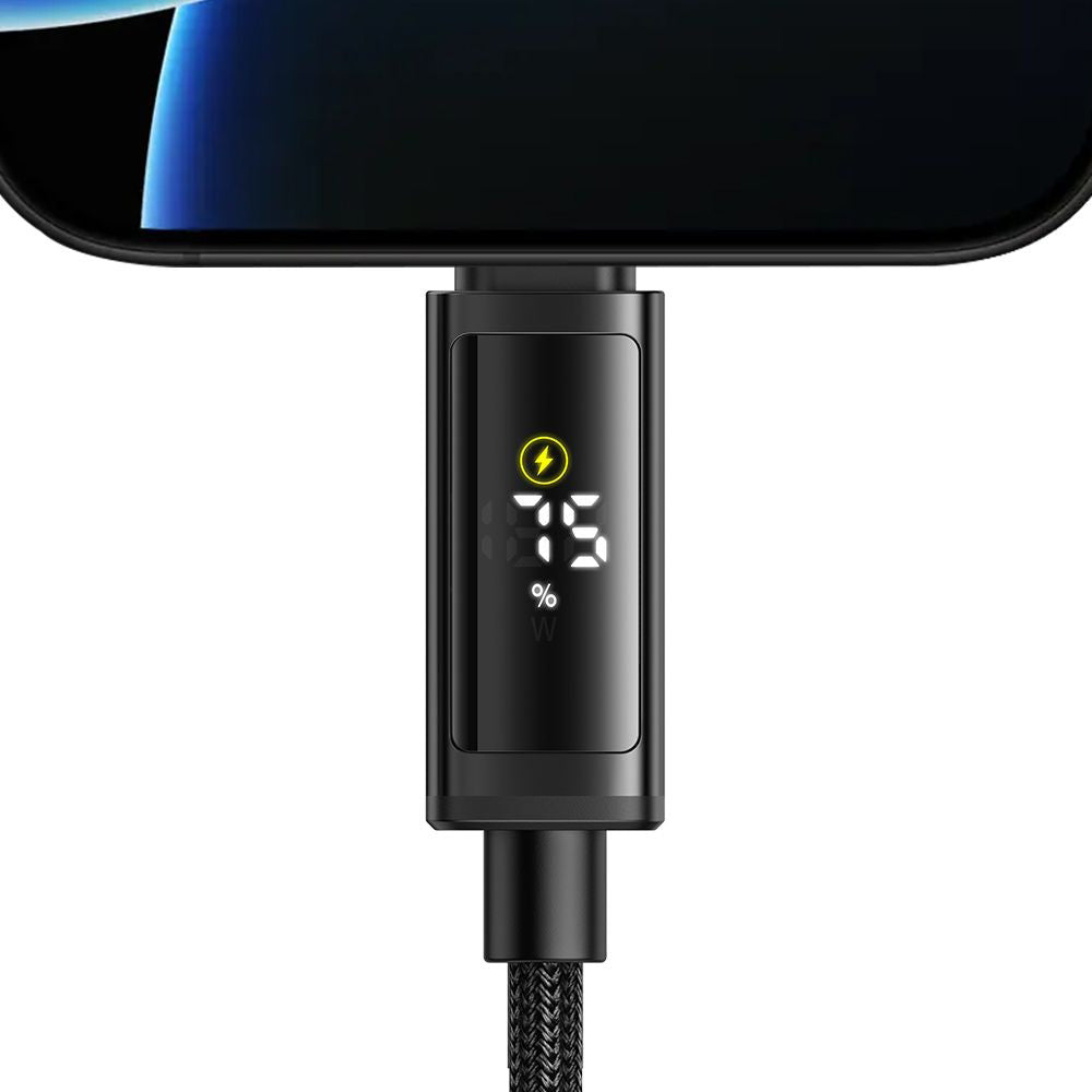 USB-C - USB-C Data- och Laddningskabel McDodo CA-8000 Display, 100W, 1.2m, Svart