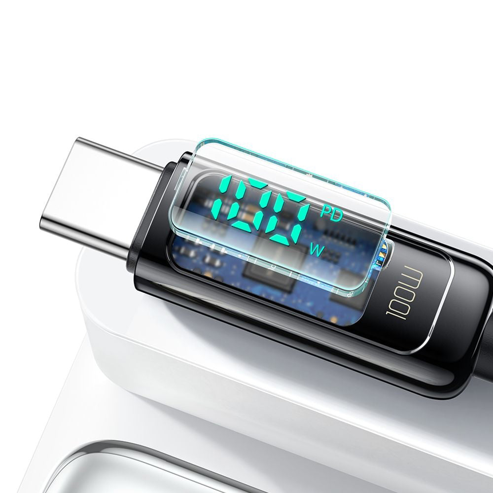 USB-C - USB-C Data- och Laddningskabel McDodo CA-8820 Display, 100W, 1.2m, Svart