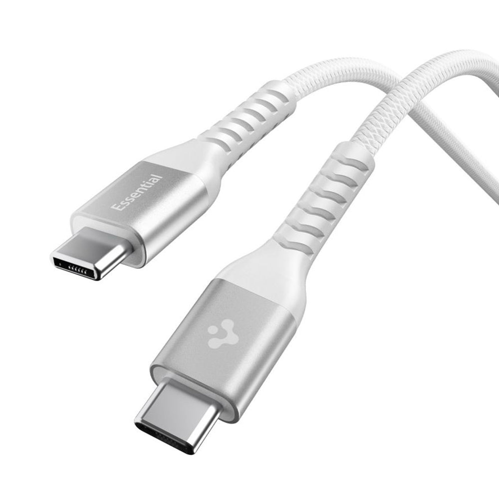 Data- och laddningskabel USB-C till USB-C Spigen EB10010CCA, 100W, 1m, Vit ACA11102