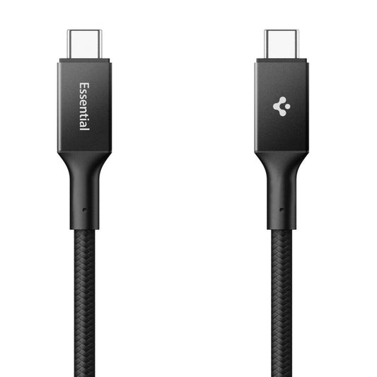 USB-C Data- och Laddningskabel - USB-C Spigen EB10015CC, 100W, 1.5m, Svart ACA10421
