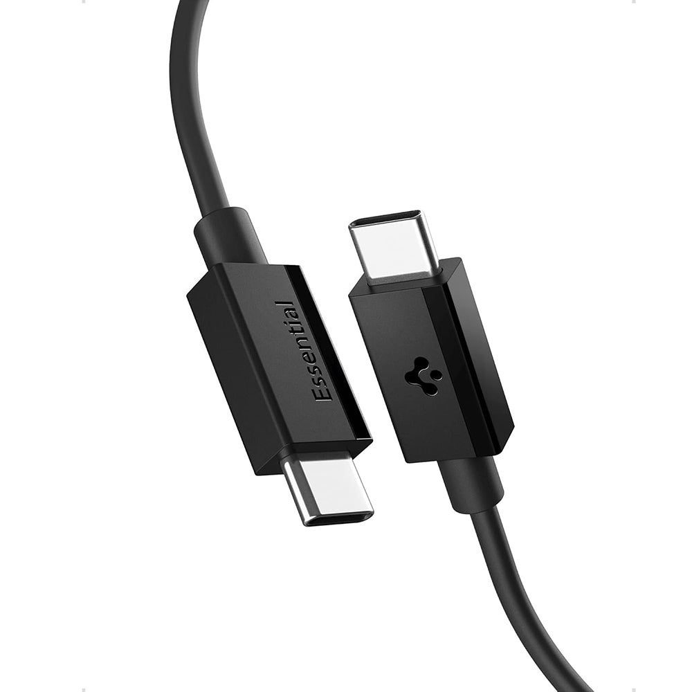 USB-C Data- och laddningskabel - USB-C Spigen EB6015CC, 60W, 1,5m, Svart ACA10417
