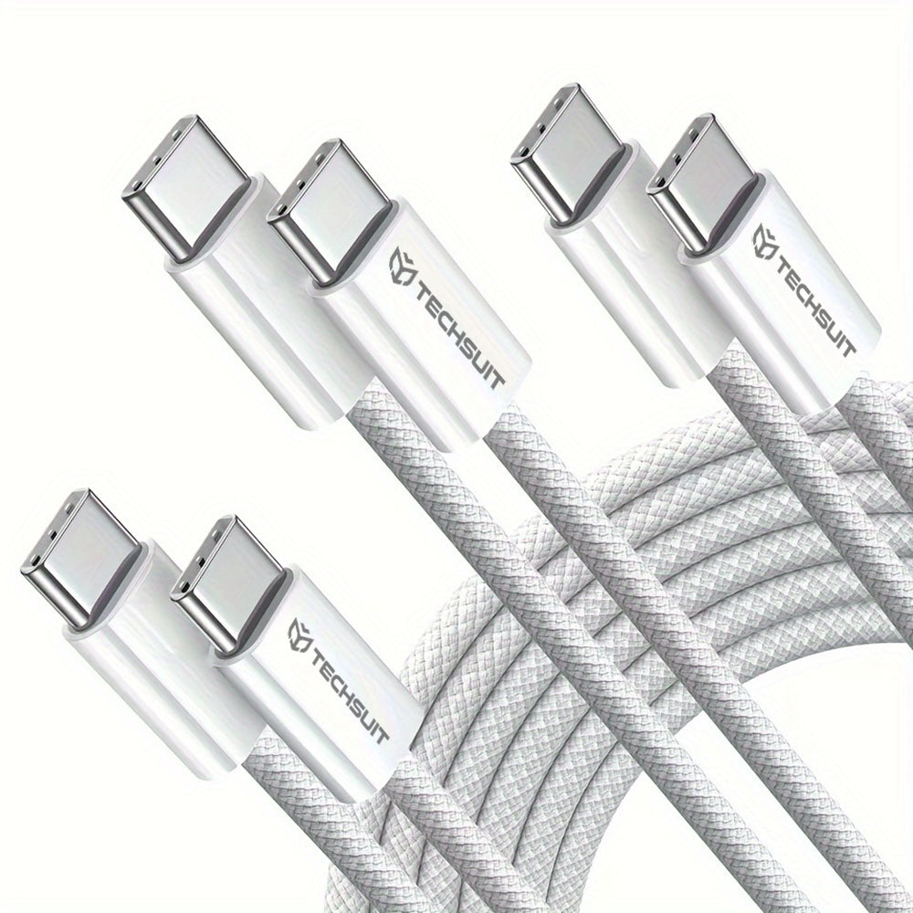 USB-C Data- och Laddningskabel - USB-C Techsuit PCB114D, 60W, 1m, Svart