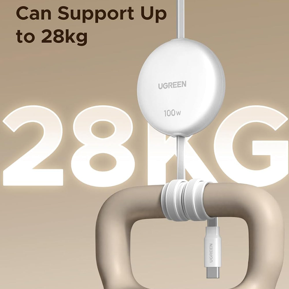 USB-C Data- och Laddningskabel - USB-C UGREEN L531, 100W, 1m, Vit