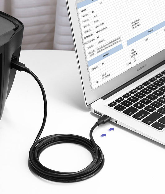 UGREEN US135 Printer Cable, USB-A to USB-B, 1.5m, Black