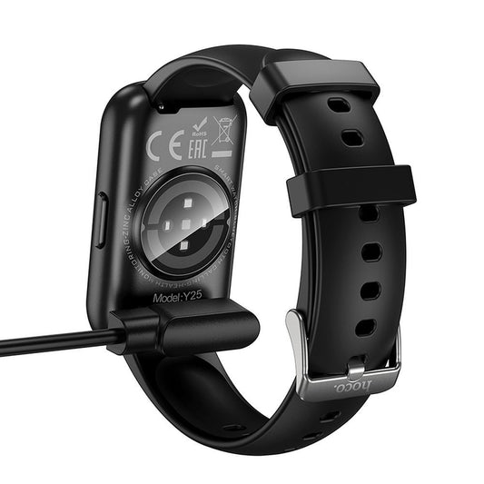 Laddningskabel för Smartwatch HOCO Y25, USB-A, Svart