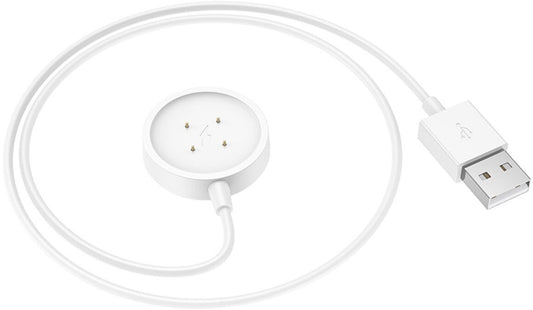 Laddningskabel för Smartwatch HOCO Y24, USB-A, Vit