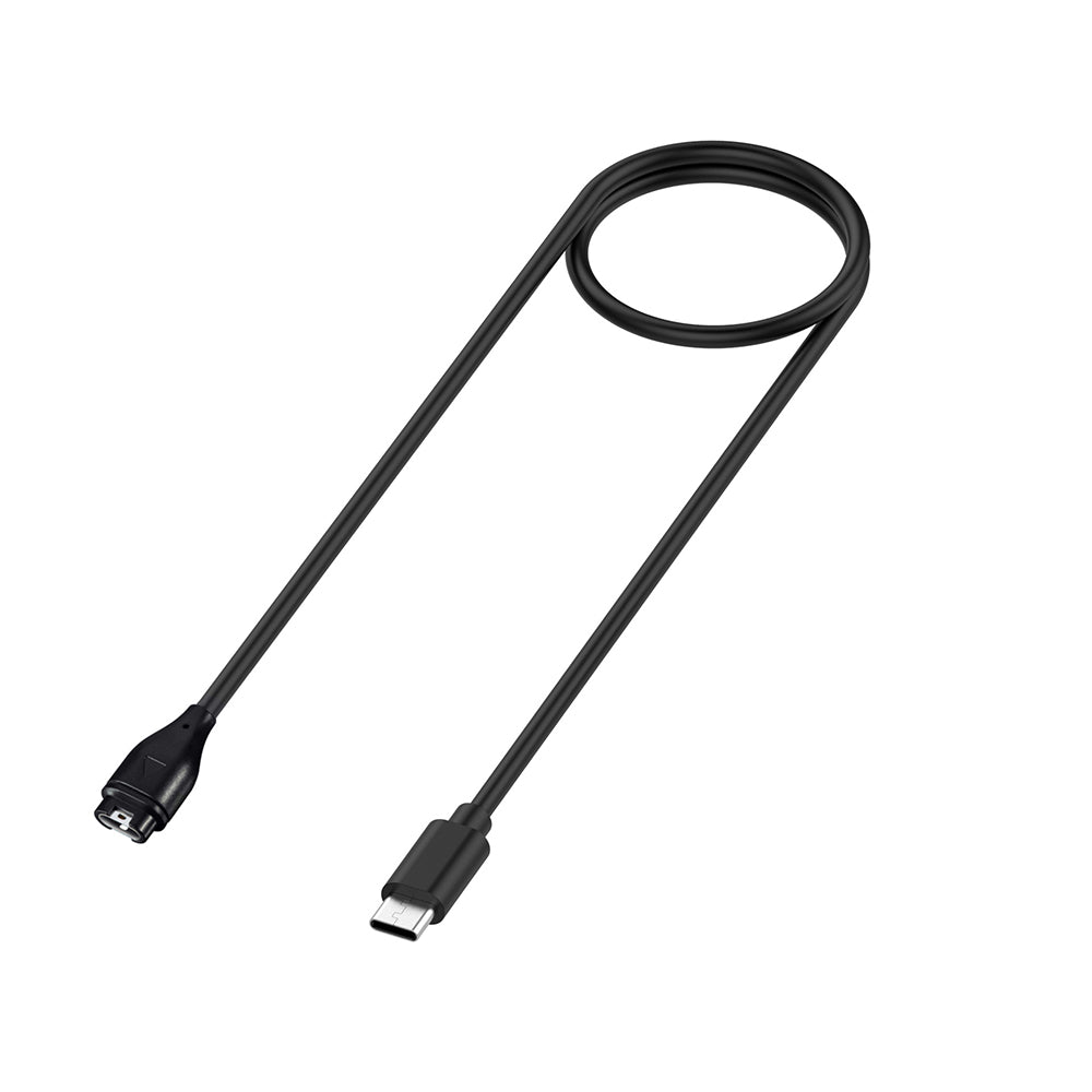 Techsuit TGC2 laddningskabel för Garmin Watch Fenix / vivoactive Series, USB-C, Svart