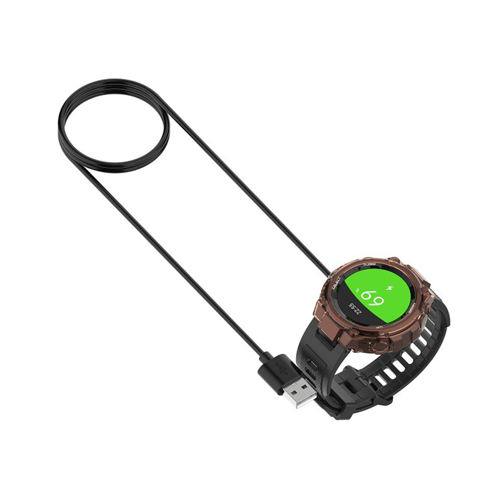 Laddningskabel Techsuit THA2 för Amazfit Watch Series, USB-A, Svart