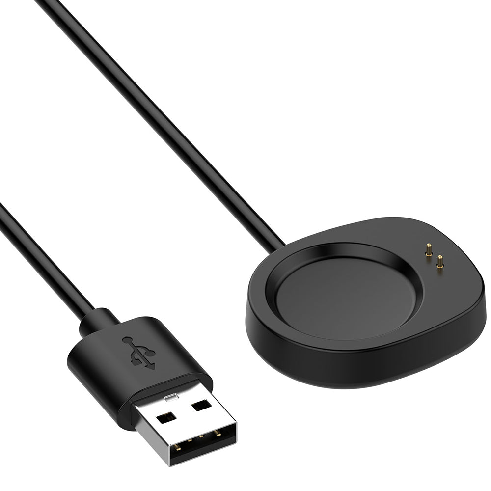 Techsuit THA4 laddningskabel för Amazfit T-Rex 3 / Balance, USB-A, Svart