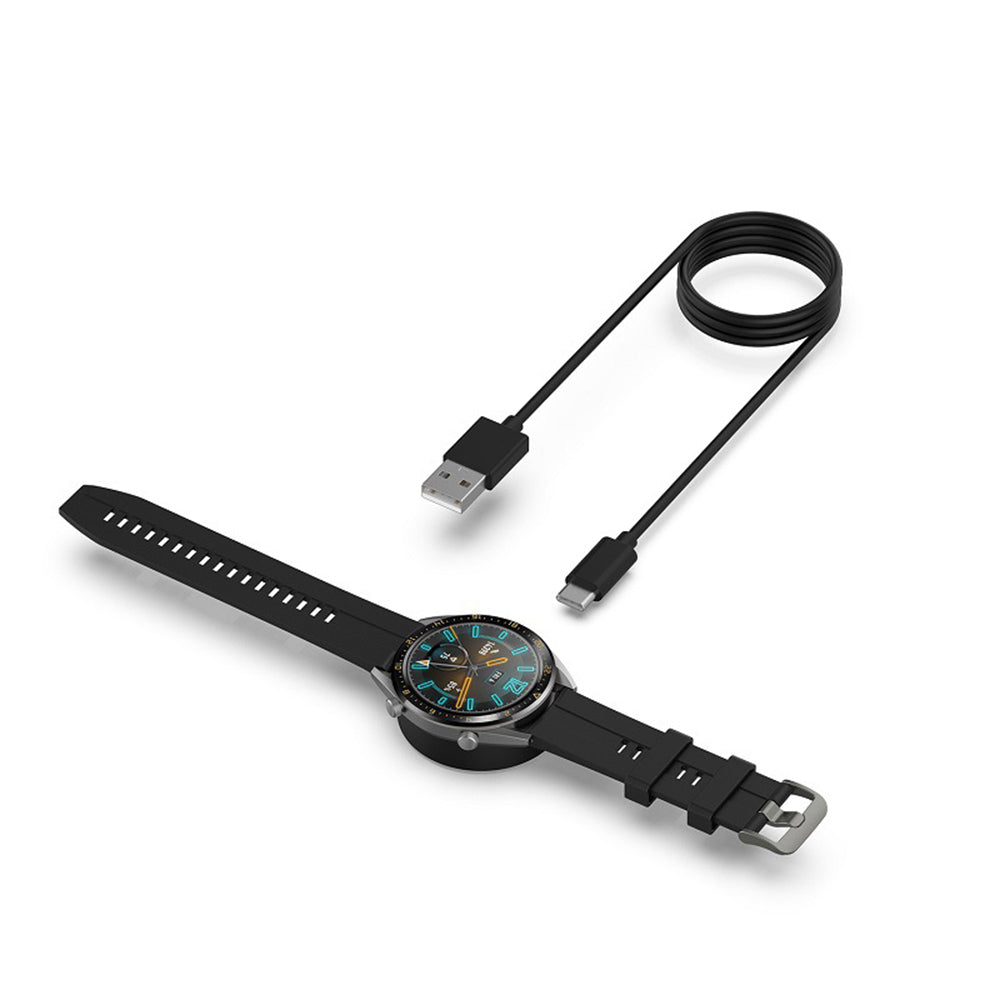 Techsuit THC3 Laddningskabel för Honor Watch / Huawei Watch Series, USB-A, Svart