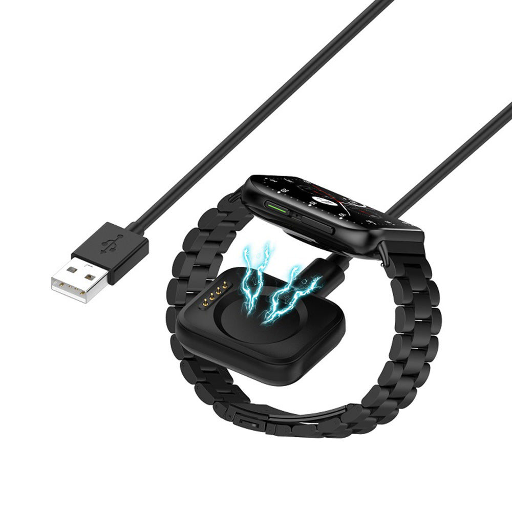 Laddningskabel Techsuit TXC8 för Oppo Watch / OnePlus Watch Series, USB-A, Svart