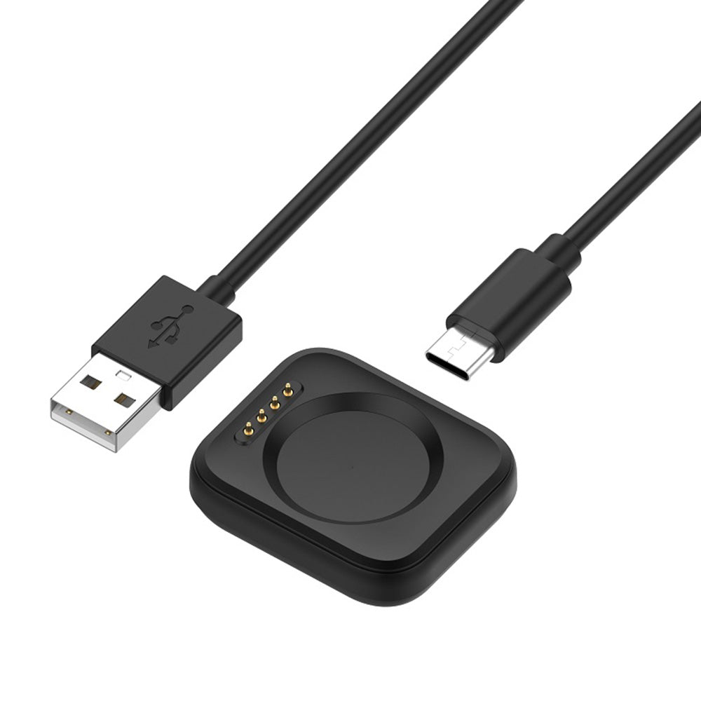 Laddningskabel Techsuit TXC8 för Oppo Watch / OnePlus Watch Series, USB-A, Svart