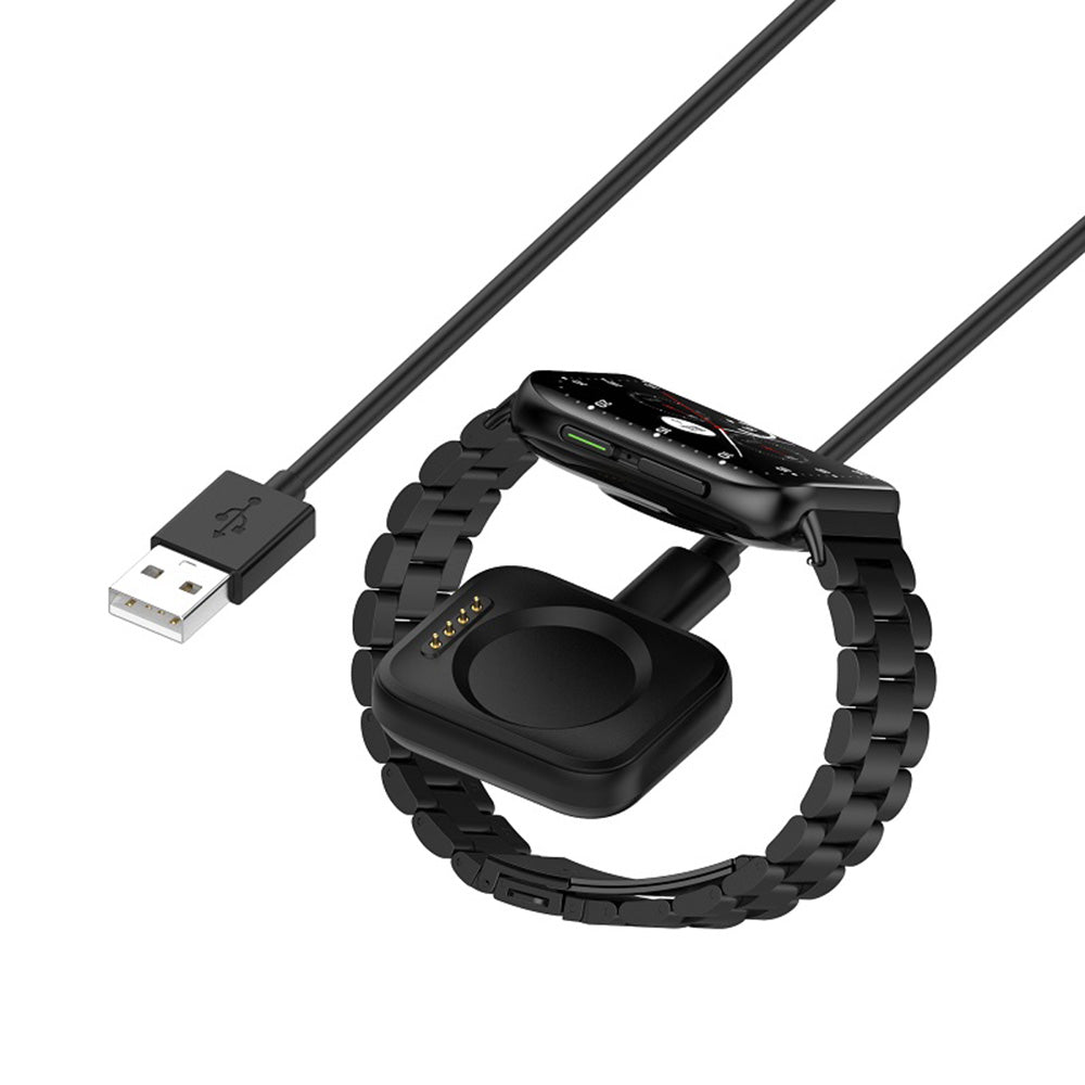 Laddningskabel Techsuit TXC8 för Oppo Watch / OnePlus Watch Series, USB-A, Svart