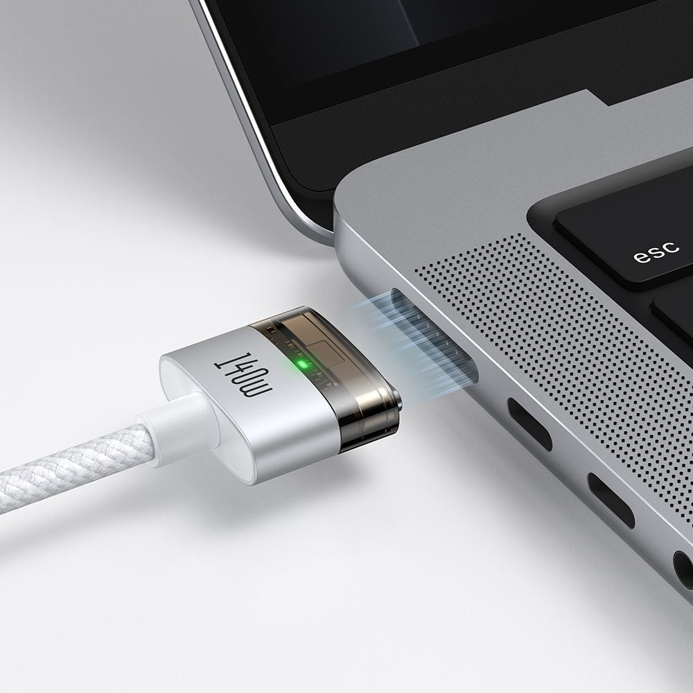 McDodo CA-2071 Laddningskabel, USB-C - MagSafe 3, 140W, 2m, Vit