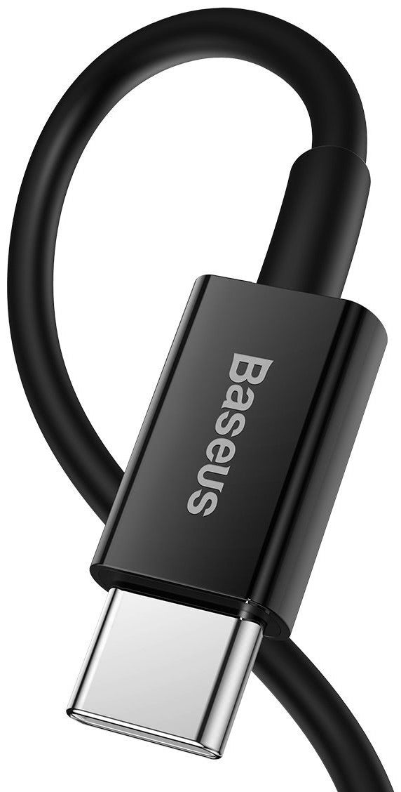 Data- och laddningskabel USB-C - Lightning Baseus Superior Series, 20W, 2m, Svart CATLYS-C01