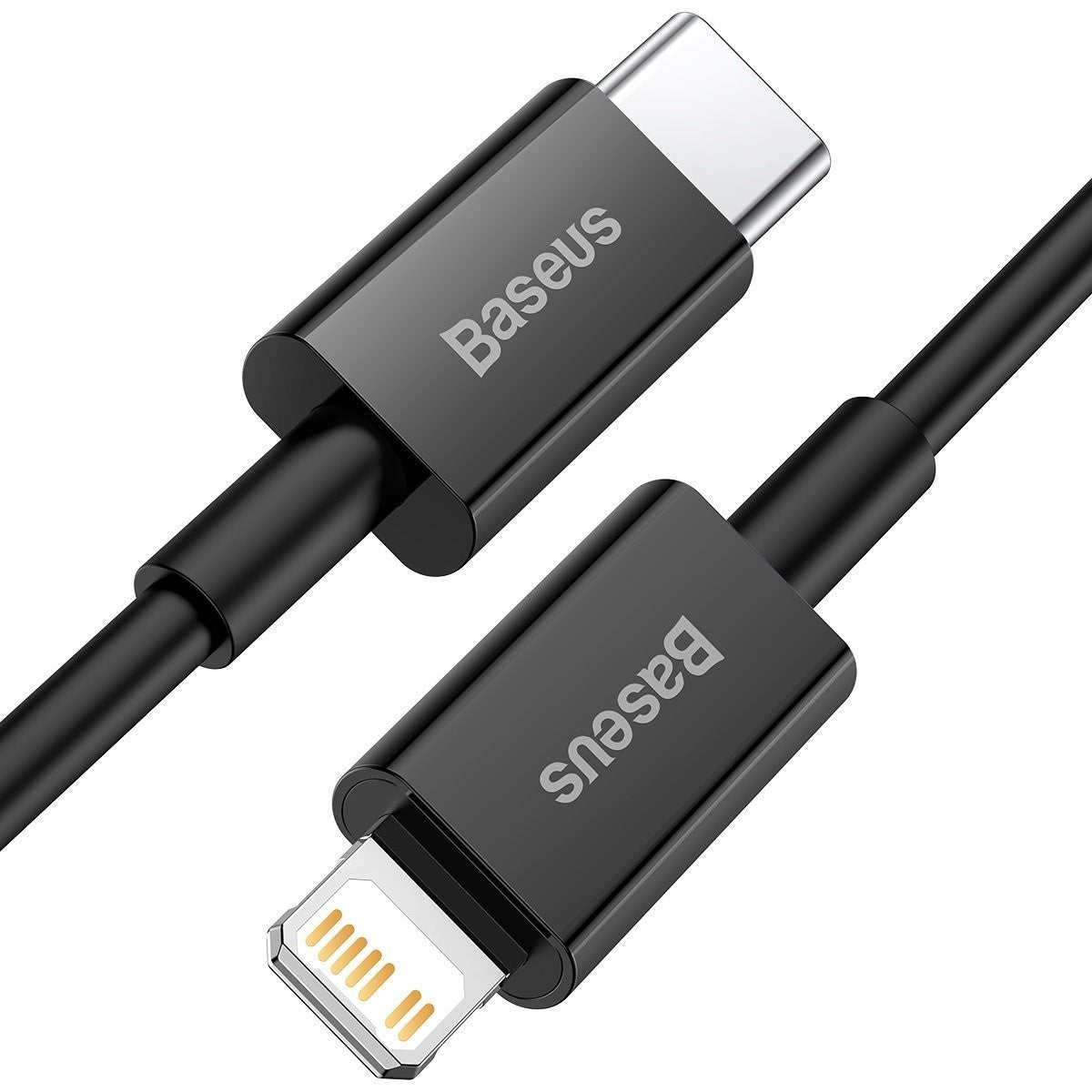 Data- och laddningskabel USB-C - Lightning Baseus Superior Series, 20W, 2m, Svart CATLYS-C01