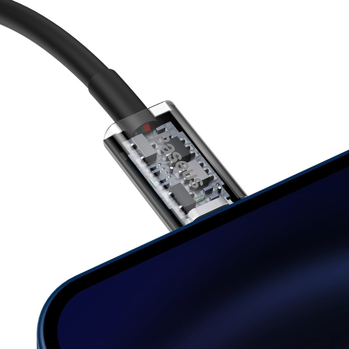 Data- och laddningskabel USB-C - Lightning Baseus Superior Series, 20W, 2m, Svart CATLYS-C01
