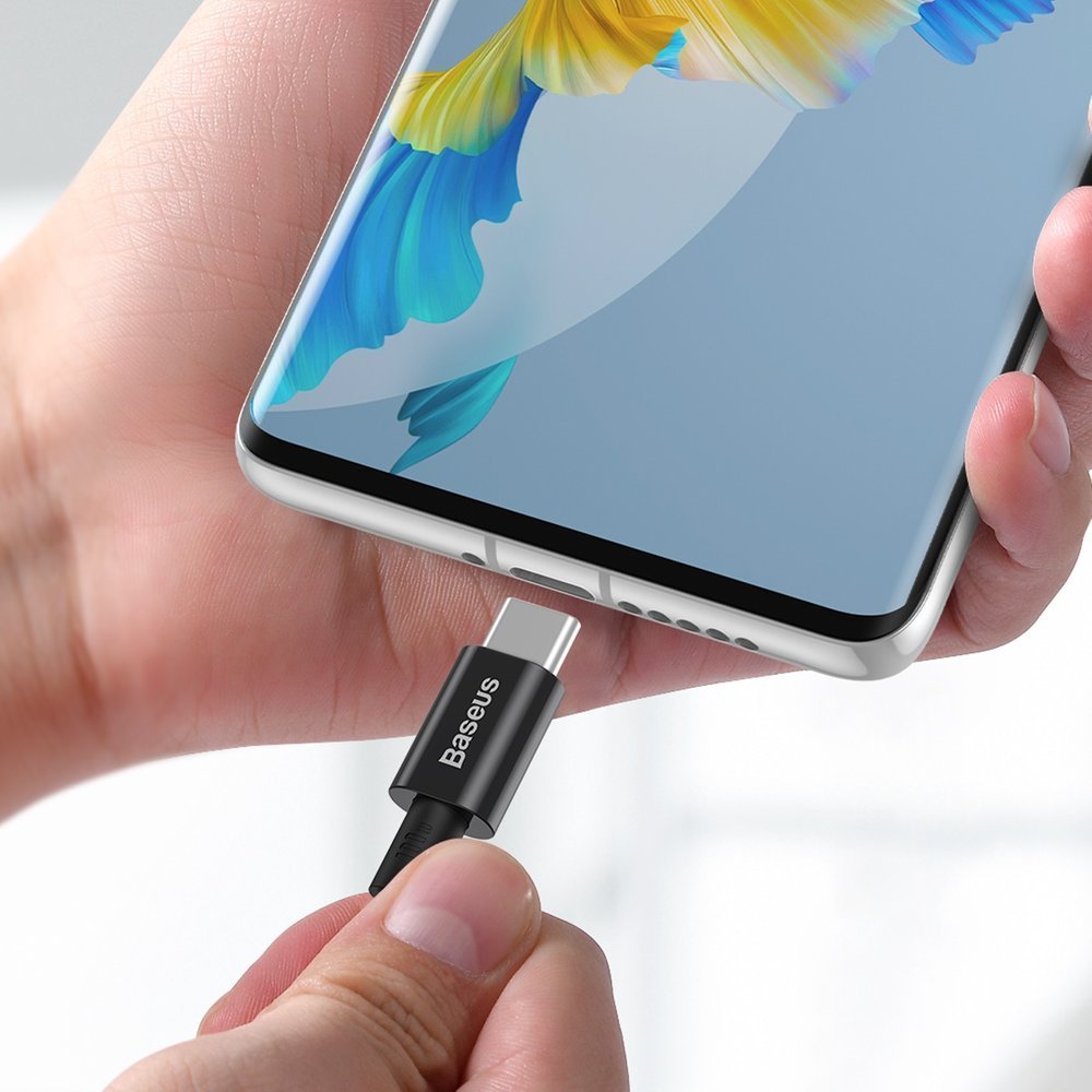 USB-C data- och laddningskabel - USB-C Baseus Superior Series, 100W, 2m, svart CATYS-C01