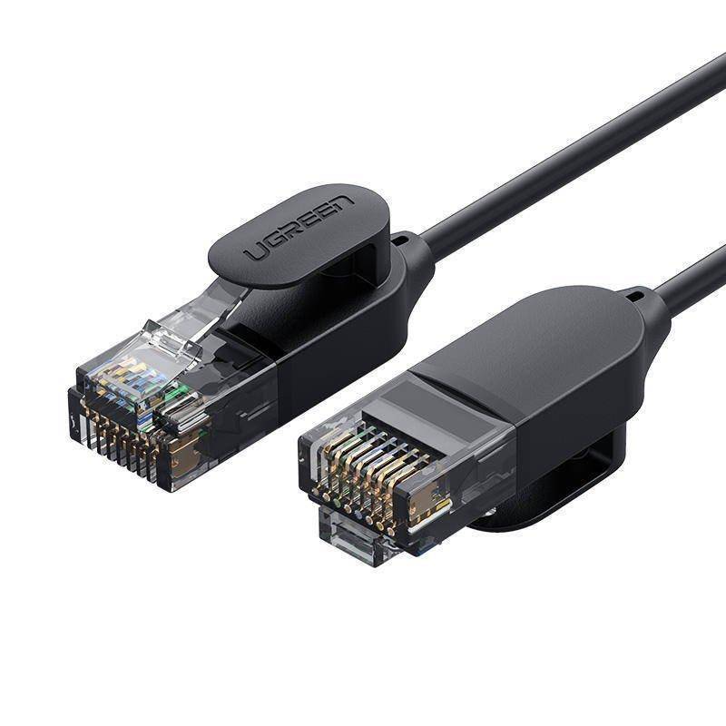 Nätverkskabel UGREEN NW122, UTP, Cat6A, 10m, Svart