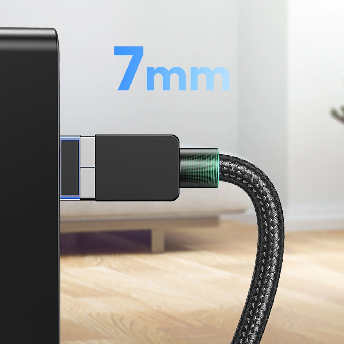 Nätverkskabel UGREEN NW153, UTP, Cat8, 1.5m, Svart