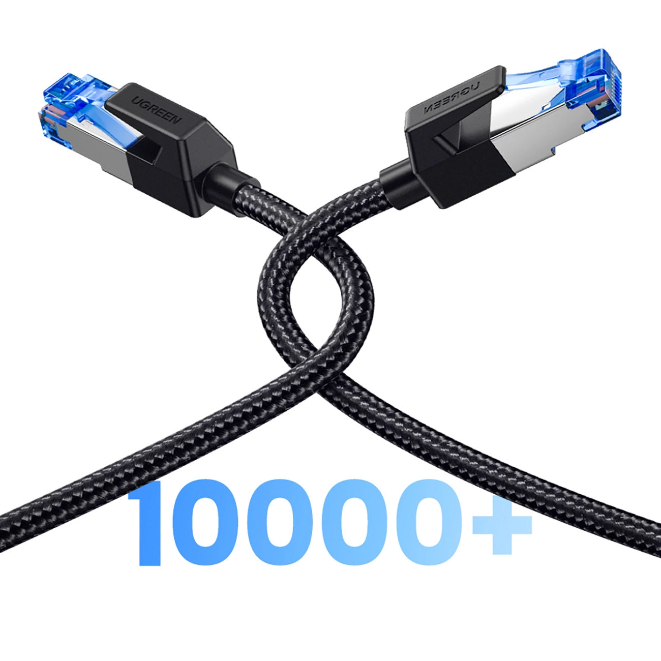 Nätverkskabel UGREEN NW153, UTP, Cat8, 1.5m, Svart