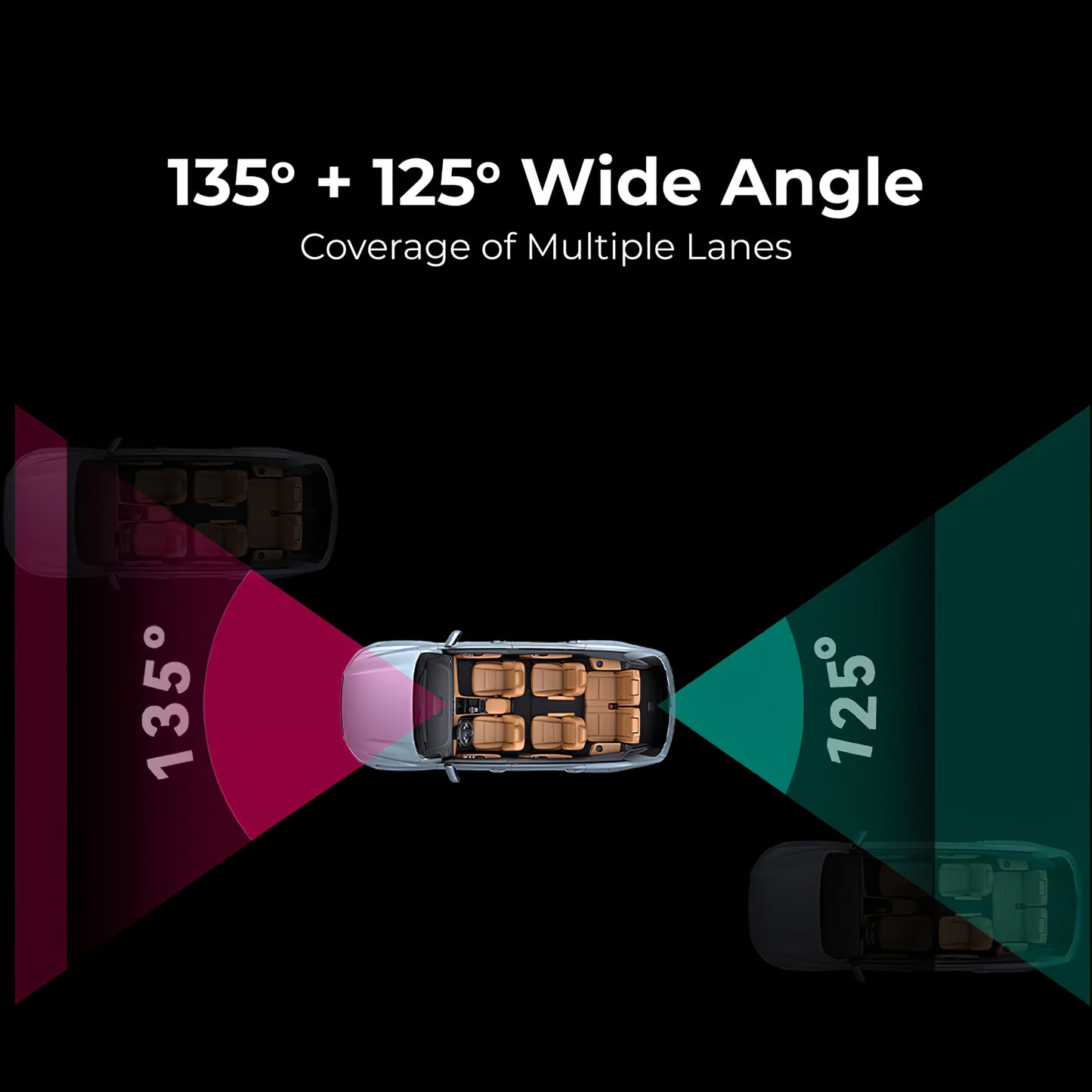 Bil Kamera Fram Bak DDPAI N1 Dual, 1296P, Wi-Fi