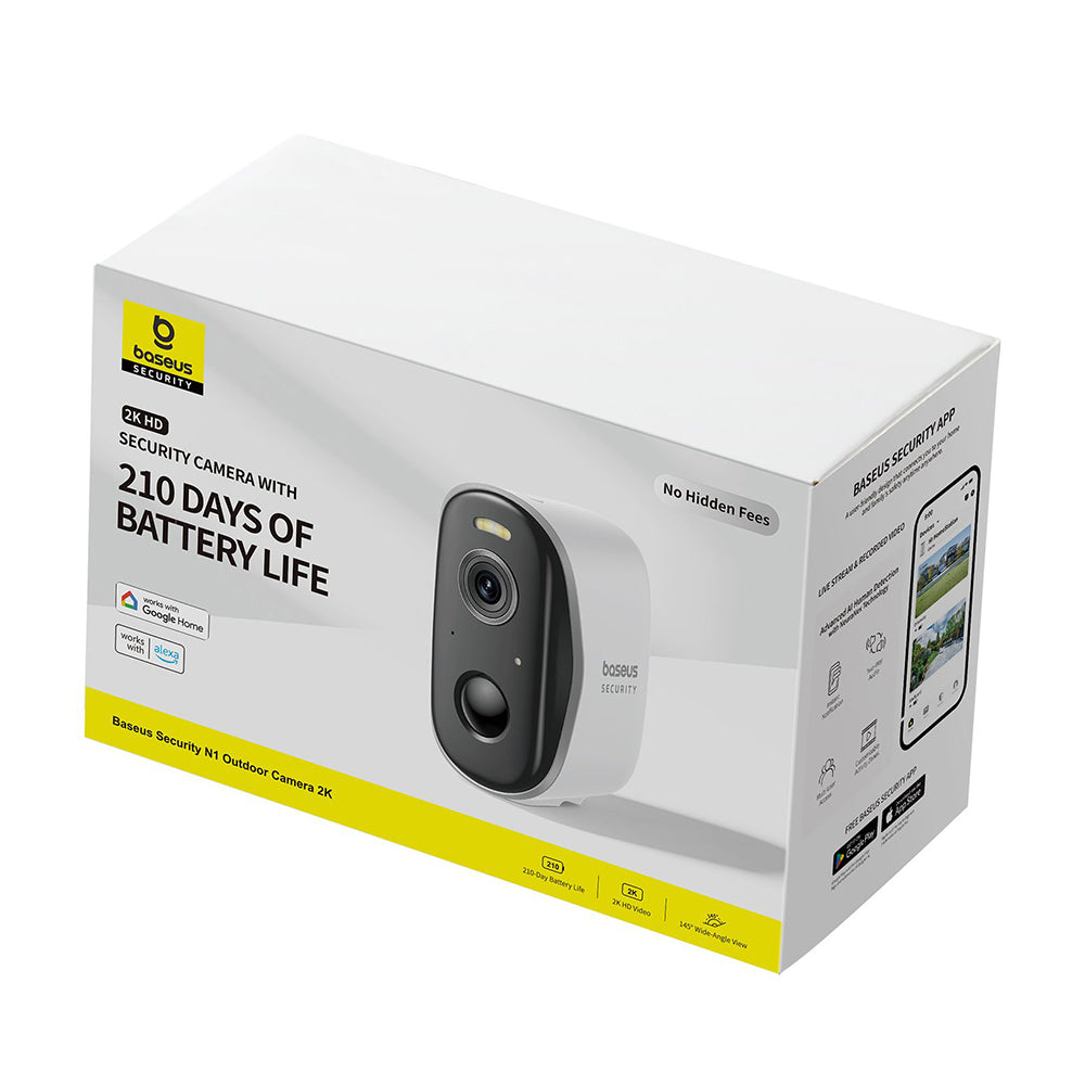 Baseus N1 Övervakningskamera, Wi-Fi, 2K, IP67, Utomhus S0ST002130