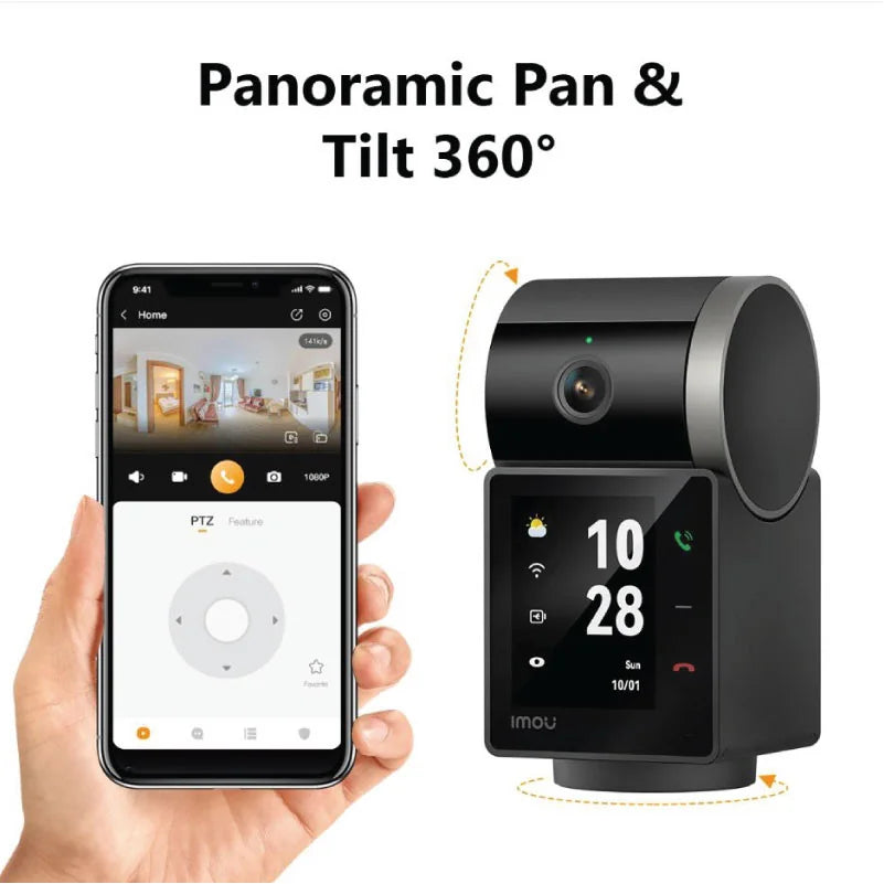 Övervakningskamera Imou Rex VT Pro, Wi-Fi, 3K, Inomhus, Svart IPC-S2VBP-5M0WR