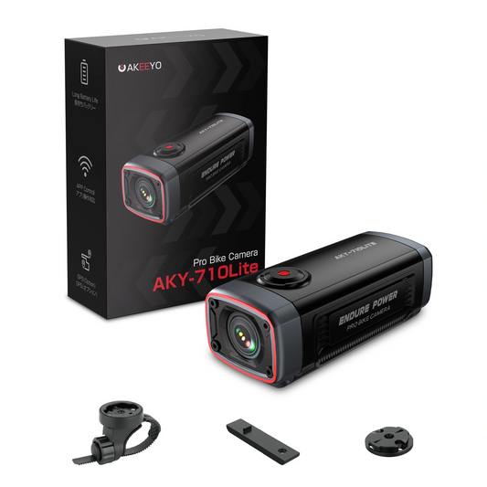 Akeeyo 710 Lite Sportkamera för Cykel / Motorcykel, 2K, Wi-Fi, Svart