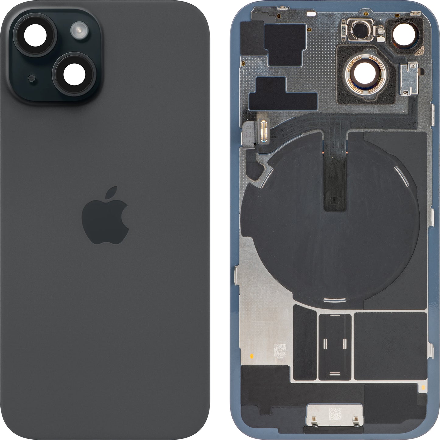 Apple iPhone 15 Batterilucka, svart, utbytbar