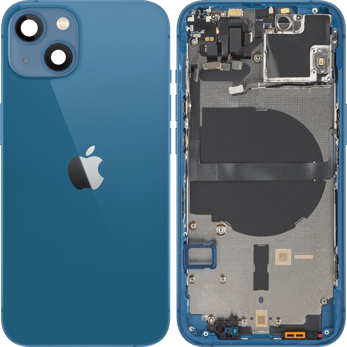 Apple iPhone 13 Batterilucka, med mellanfodral, blå, Swap