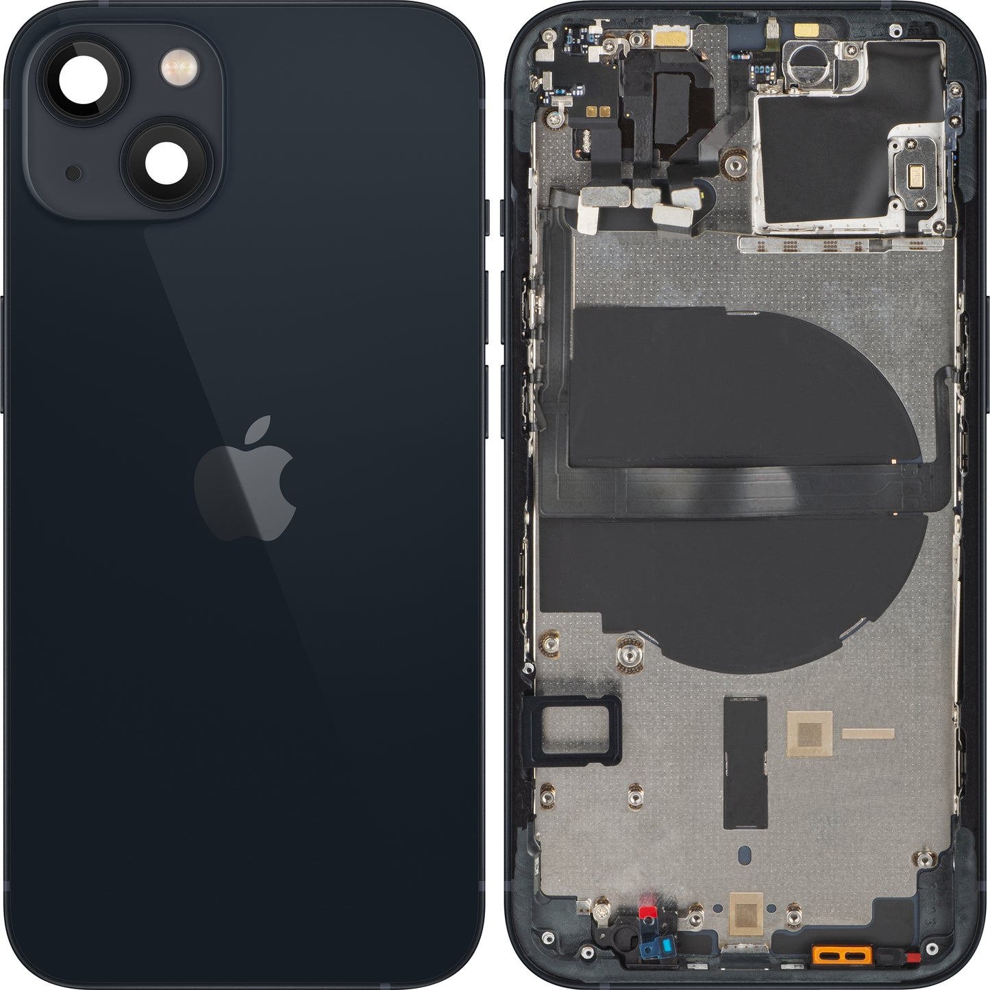 Apple iPhone 13 mini Batterilucka, med halvfodral, svart (midnatt), Swap