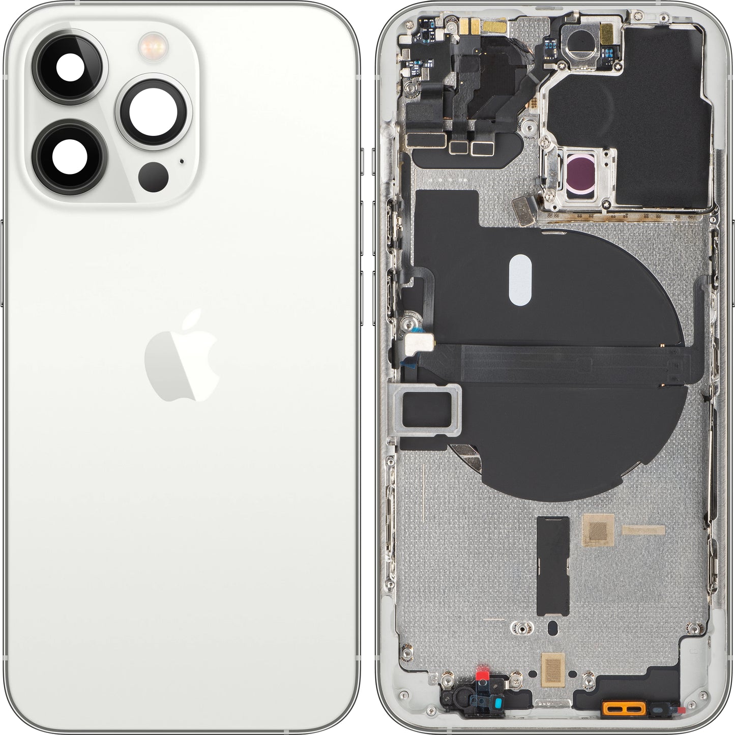 Apple iPhone 13 Pro Batterilucka, med mellanfodral, silver, Swap