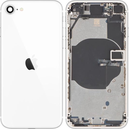 Batterilucka Apple iPhone SE (2022), med mellanfodral, vit (Starlight), Byte