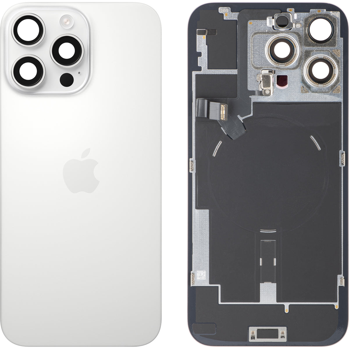 Batterilock Apple iPhone 16 Pro Max, Vit (White Titanium), Swap Premium