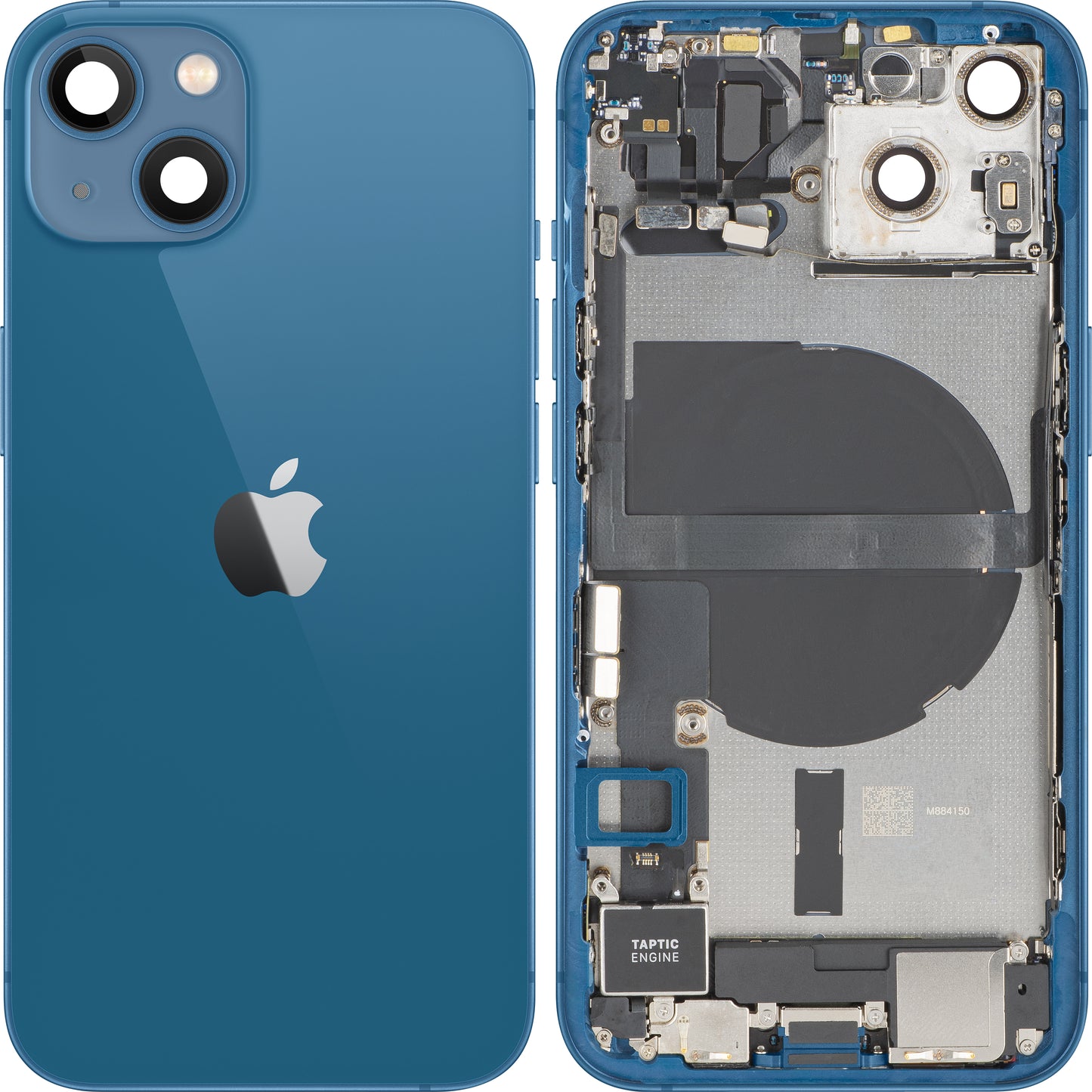 Batterilucka Apple iPhone 13, Med Mellanhus, Fullständiga Delar, Blå, Swap