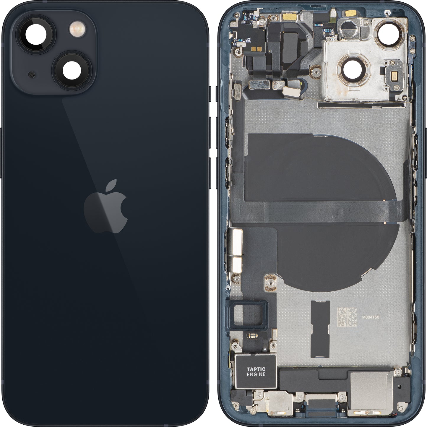 Batterilock Apple iPhone 13, medelhus, fulla delar, svart (Midnight), swap