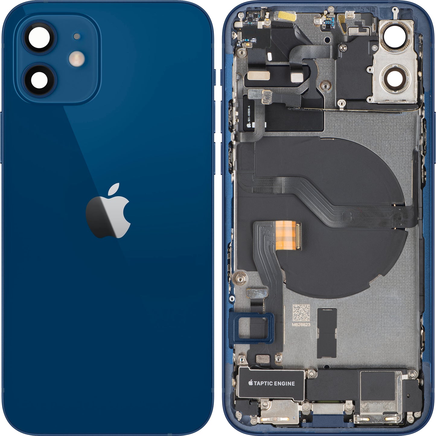 Batterilucka Apple iPhone 12, Med Mellanhus, Fullständiga Delar, Blå, Swap