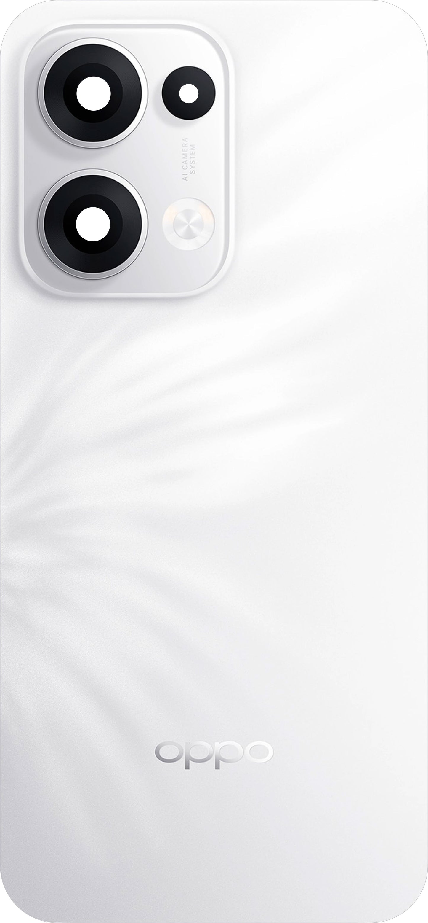 Batterilucka Oppo Reno13, Vit (Plume White), Service Pack 621033000484