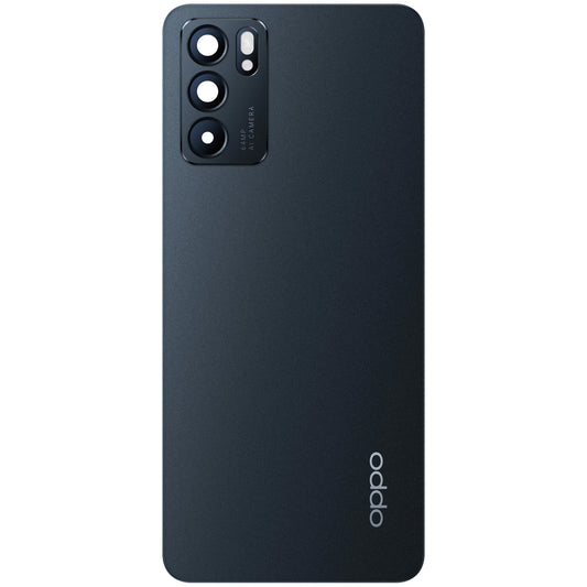 Batterilucka Oppo Reno6 5G, Svart (Stellar Black), Service Pack 4907797