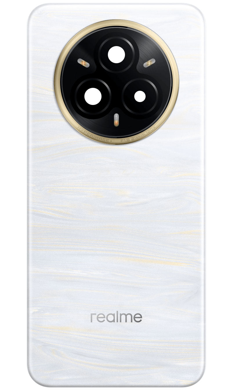 Batterilucka Realme 14 Pro+, Vit (Pearl White), Service Pack 621033000452
