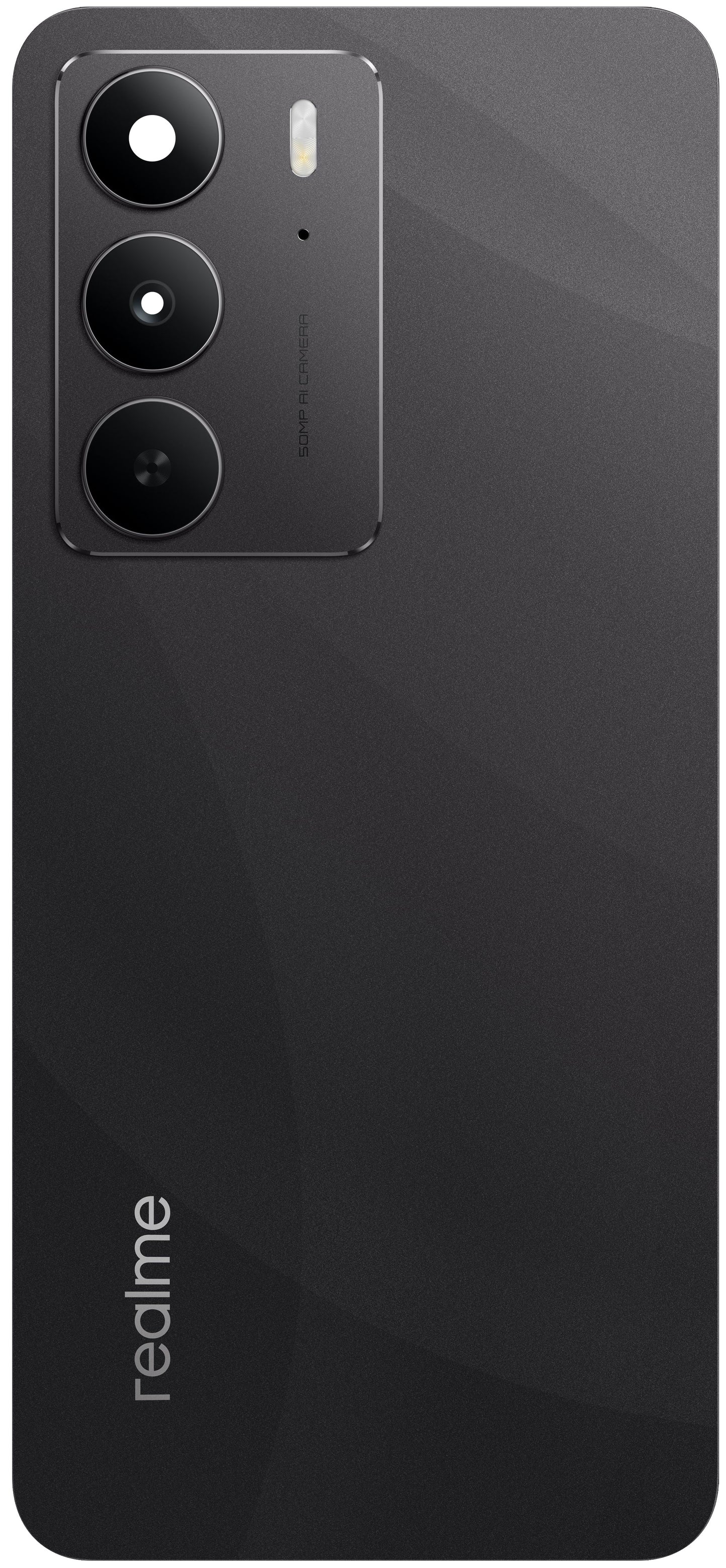 Batterilucka Realme 14x (Indien), Svart (Crystal Black), Service Pack 621033000438
