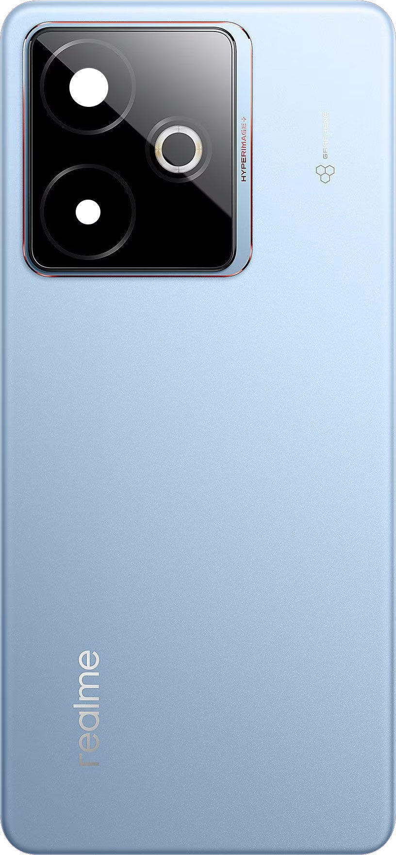 Batterilucka Realme GT 7T, Blå (IceSense Blue), Service Pack 621033000635