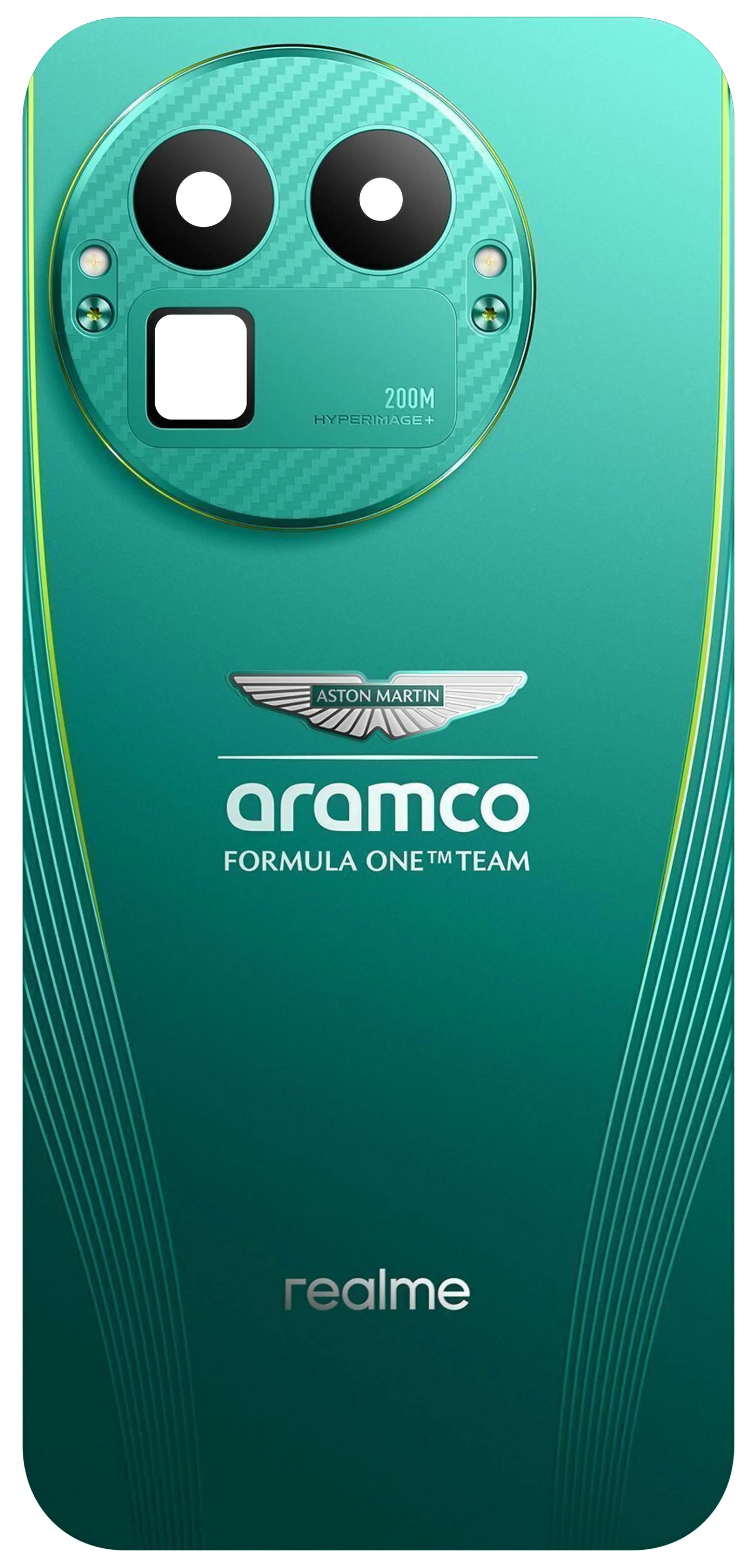 Batterilucka Realme GT 8 Pro, Grön (Aston Martin Green), Service Pack 621033000794